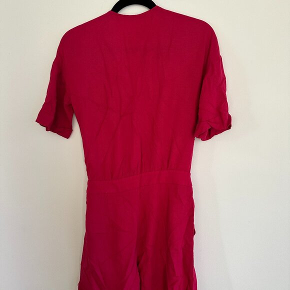 Comptoir Des Cotonniers Dress | Vibrant Color | Cute Side-Tie Style - Picture 4 of 4